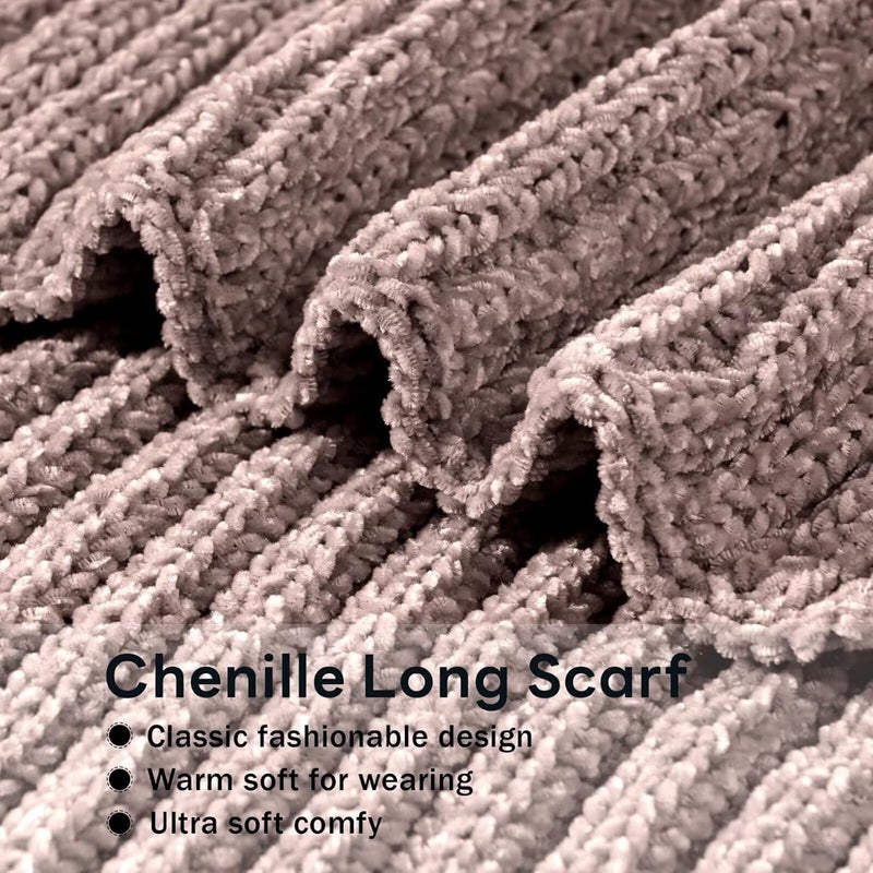 FANCY WELL Scarf for Women Winter - Chunky Scarf Oversized Chenille,Soft Long Scarves for Cold Weather,Gifts for Women - Image 2